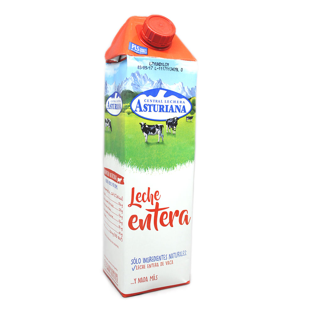 Asturiana Leche Entera / Whole Milk 1L