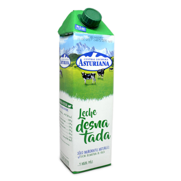 Asturiana Leche Desnatada 1L/ Skimmed Milk