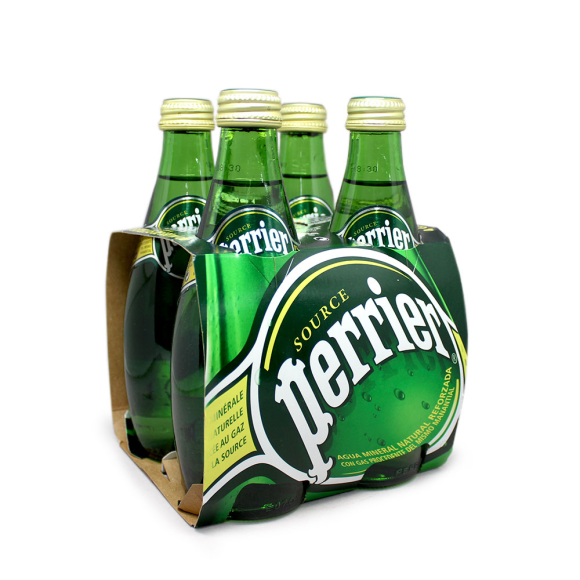 Perrier Agua Mineral con Gas / Sparkling Water 4x33cl Perrier Agua Mineral con Gas / Sparkling Water 4x33cl