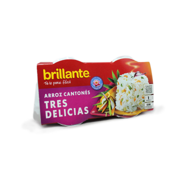 Brillante 1minuto Arroz 3 Delicias / Chinese Style Rice for Microwave 2x125g