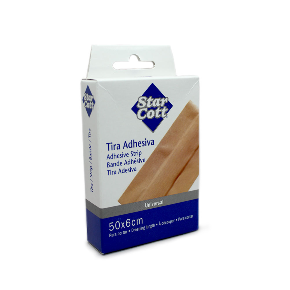 Star Cott Tiras Adhesivas 6cm para Cortar / Fabric Dressing Strip x50 Star Cott Tiras Adhesivas 6cm para Cortar / Fabric Dressing Strip x50