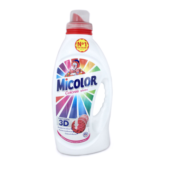 Micolor Colores Vivos Gel Detergente / Colour Laundry Liquid 1,426L Micolor Colores Vivos Gel Detergente / Colour Laundry Liquid 1,426L