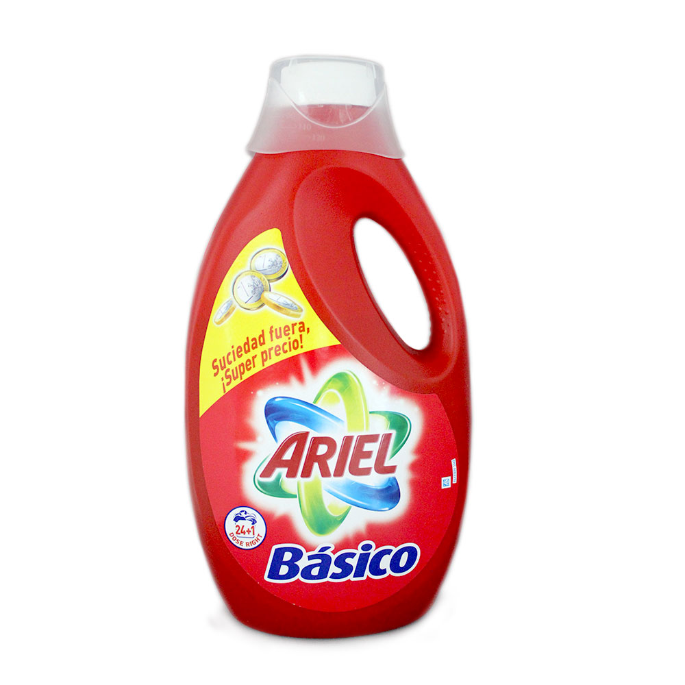 Ariel Básico Detergente Lavadora / Laundry Detergent 1,560ml