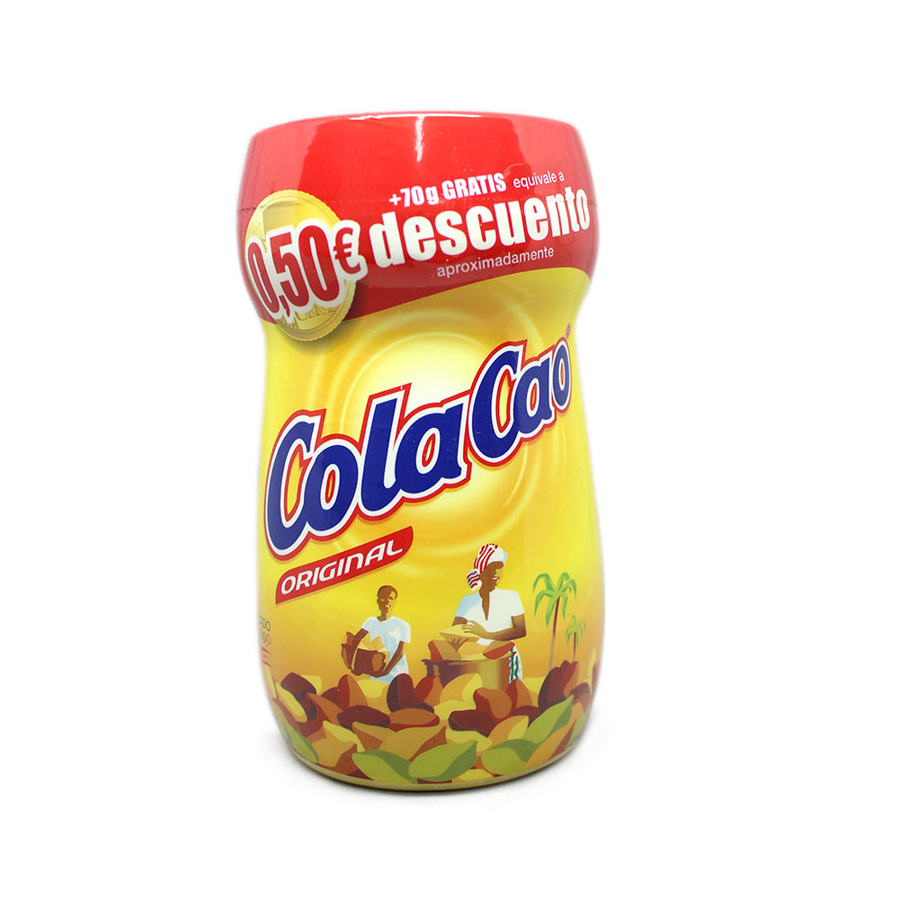 ▷ Cacao soluble original Cola Cao SIN LACTOSA 760 g. ✓