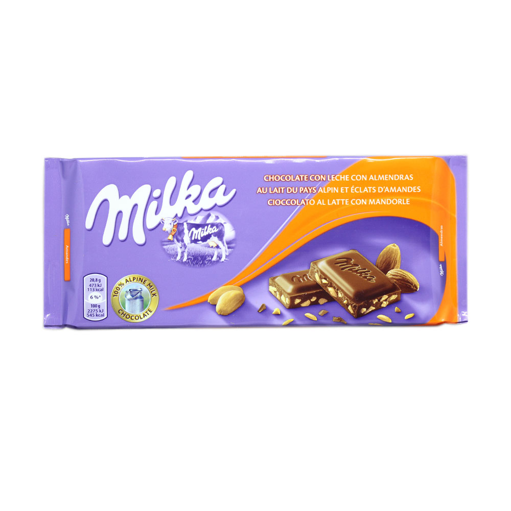 Milka Chocolate con Leche con Almendras 125g