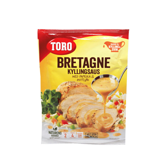 Toro Bretagne Kyllingsaus M/Paprika / Britain Chicken Sauce 27g Toro Bretagne Kyllingsaus M/Paprika / Britain Chicken Sauce 27g