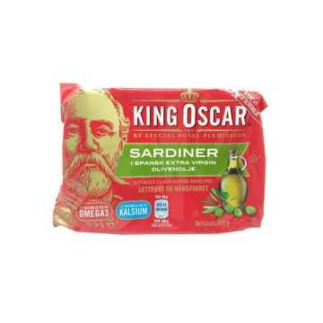 King Oscar Sardiner I Spansk Extra Virgin Olivenolje / Sardines in Olive Oil 106g