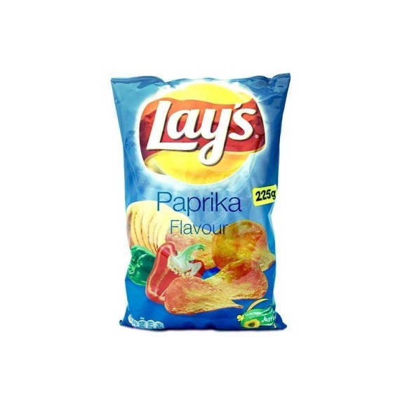 Lay's Chips Paprika / Patatas Fritas con sabor a Pimentón 225g