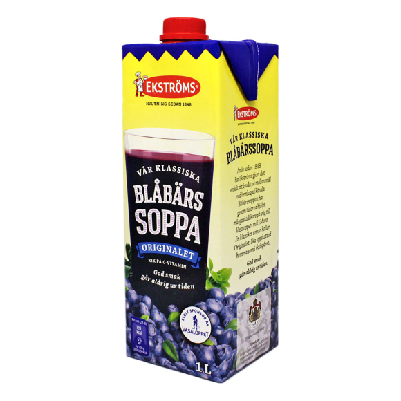 Ekströms Blåbärssoppa / Blueberry Soup 1L Ekströms Blåbärssoppa / Blueberry Soup 1L