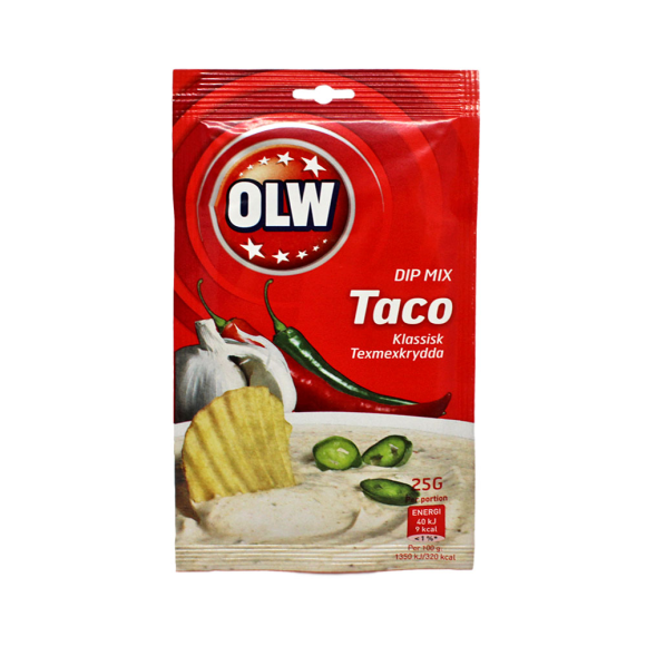 Olw Dip Mix Taco Dip 25g Olw Dip Mix Taco Dip 25g