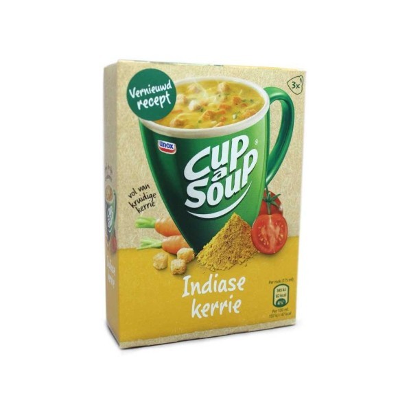 Unox Cup a Soup Indiase Kerrie x3/ Sopa de Sobre de Curry de India Unox Cup a Soup Indiase Kerrie x3/ Sopa de Sobre de Curry de India