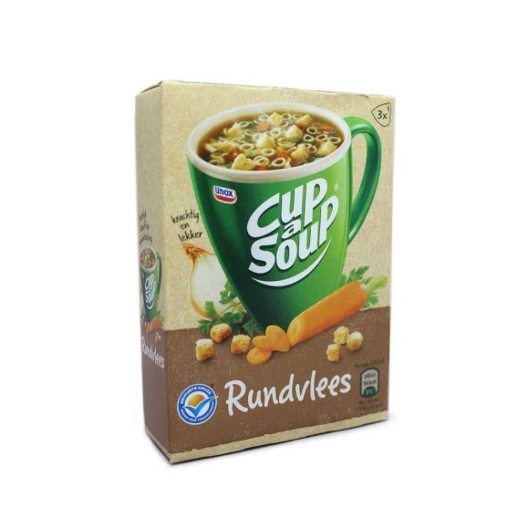 Unox Cup a Soup Rundvlees x3/ Sopa de Sobre de Carne Unox Cup a Soup Rundvlees x3/ Sopa de Sobre de Carne