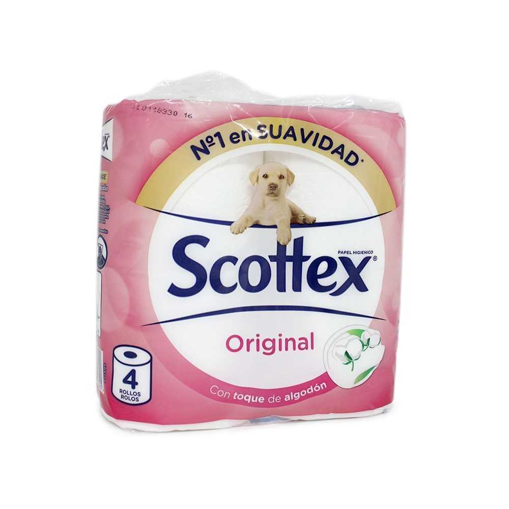 Scottex Original Papel Higiénico x4/ Toilet Paper
