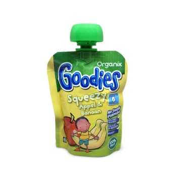 Organix Goodies Squeezy Appel & Banaan 90g/ Apple&Banana Puree