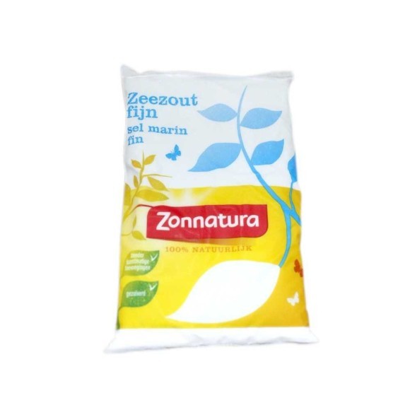 Zonnatura Zeezout Fijn / Sal Fina 100% Orgánica 500g Zonnatura Zeezout Fijn / Sal Fina 100% Orgánica 500g