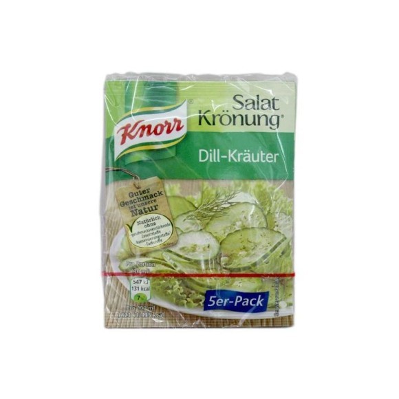 Knorr Salatkrönung Dill-Kräuter x5/ Salad Seasoning Dill&Spices Knorr Salatkrönung Dill-Kräuter x5/ Salad Seasoning Dill&Spices