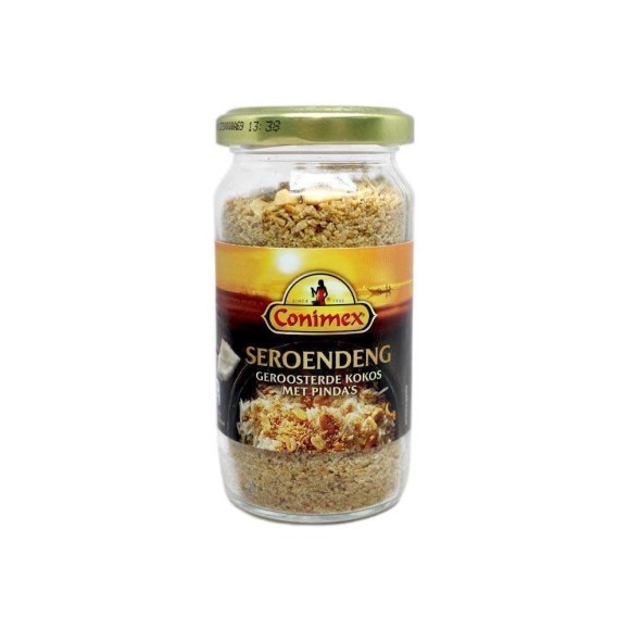 Conimex Seroendeng Geroosterde Kokos Met Pinda's / Condimento con Coco y Cacahuetes 100g Conimex Seroendeng Geroosterde Kokos Met Pinda's / Condimento con Coco y Cacahuetes 100g