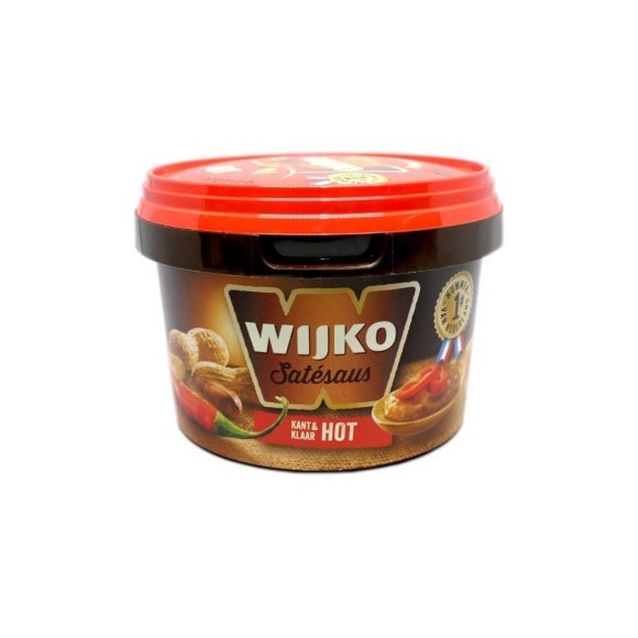 Wijko Satésaus Kant&Klaar Hot 500g/ Hot Satay Sauce Wijko Satésaus Kant&Klaar Hot 500g/ Hot Satay Sauce