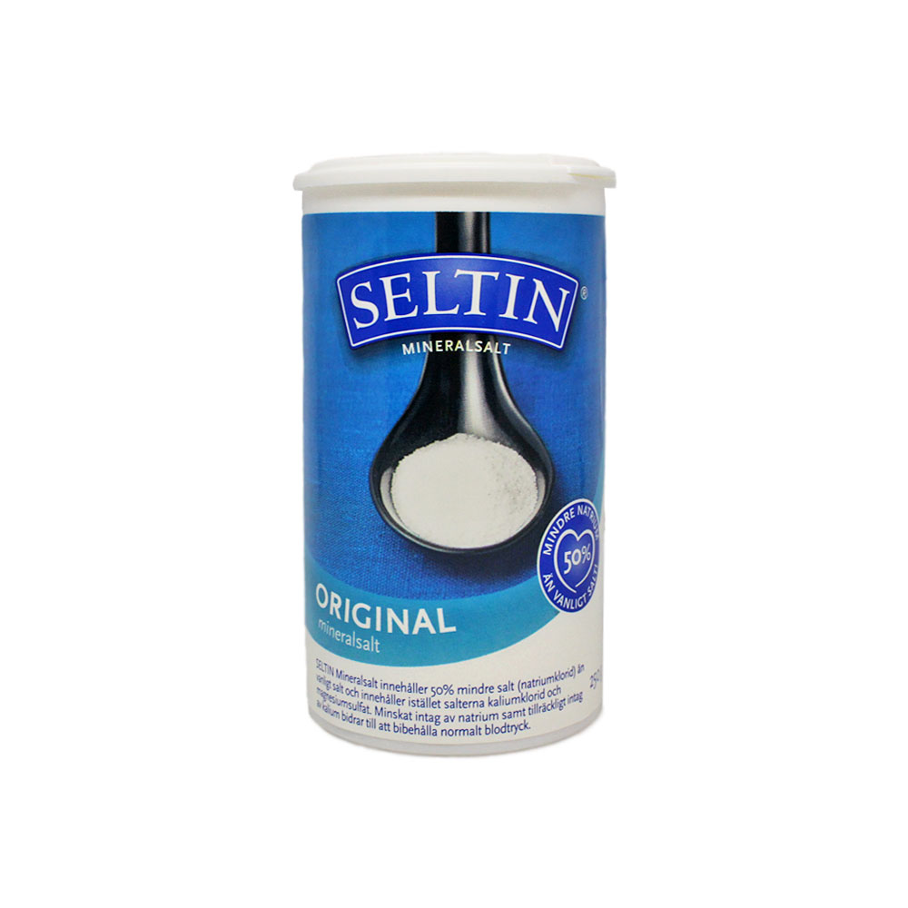 Seltin Original Mineral Salt / Sal con Menos Sodio 250g
