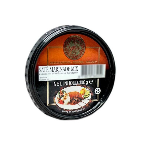 Koningsvogel 25 Saté Marinade Mix / Mezcla para Marinar Carne 100g Koningsvogel 25 Saté Marinade Mix / Mezcla para Marinar Carne 100g