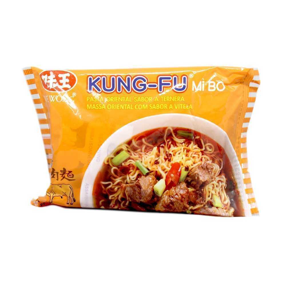 Kung-Fu Noodles Soup Beef / Fideos Instantáneos sabor a Ternera 85g