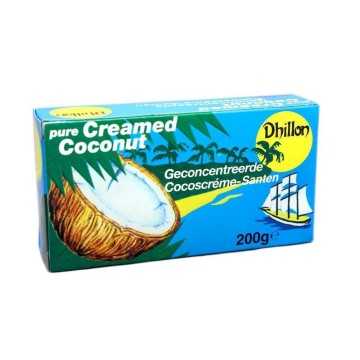 Dhillon Geconcentreerde Cocoscréme-Santen 200g/ Pure Coconut Cream