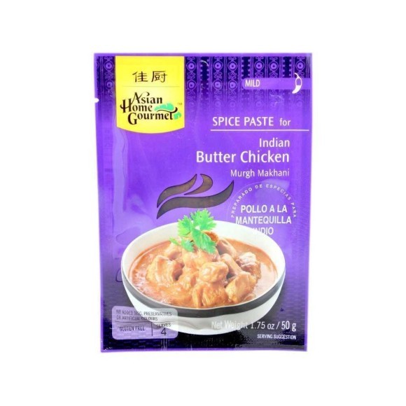 Asian Home Gourmet Indian Butter Chicken Mild / Pasta de Pollo Mantequilla Indio 50g Asian Home Gourmet Indian Butter Chicken Mild / Pasta de Pollo Mantequilla Indio 50g