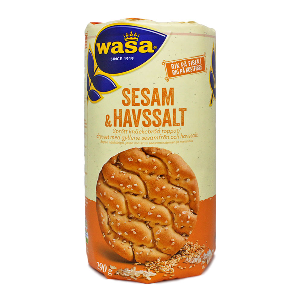Wasa Sesam &amp; Havssalt 290g/ Wheat and Sesame Bread - Supermercado ...