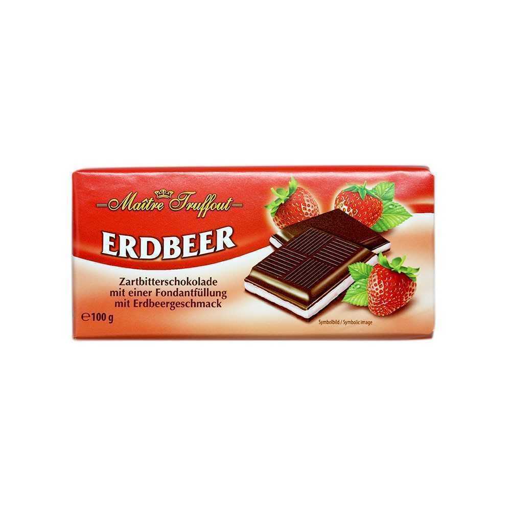 Maitre Truffout  Erdbeer Schokolade / Chocolate con Fresa 100g