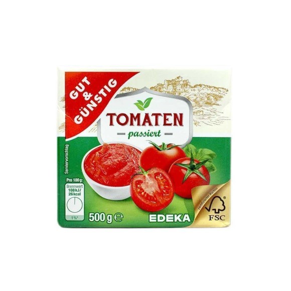 Gut&Günstig Tomaten Passiert / Salsa de Tomate 500g Gut&Günstig Tomaten Passiert / Salsa de Tomate 500g