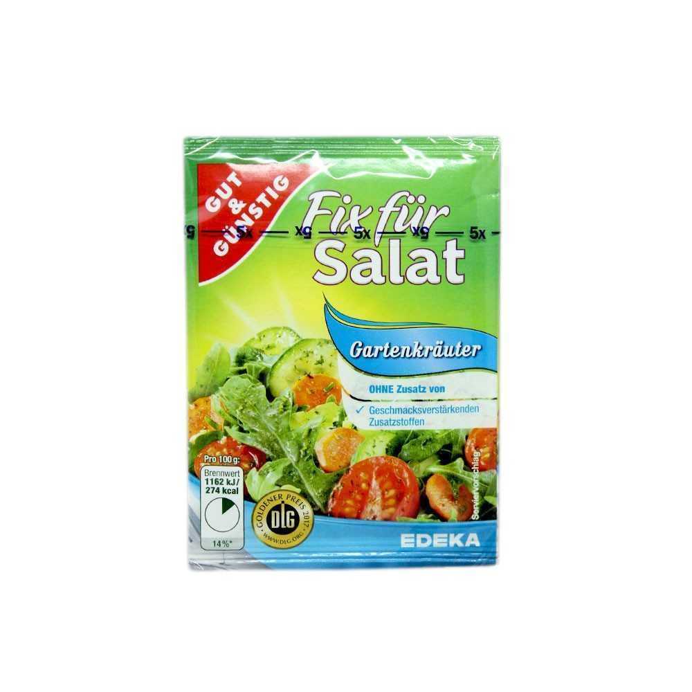 Gut&Günstig Fix Für Salat Gartenkräuter / Mezcla para Ensalada con Hierbas x5