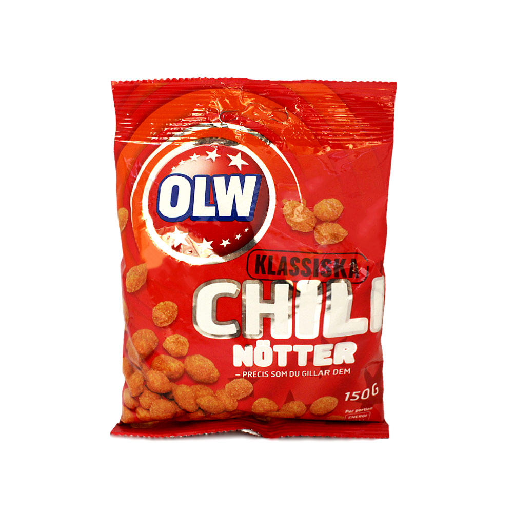 Olw Chili Nötter / Peanuts with Chili 150g