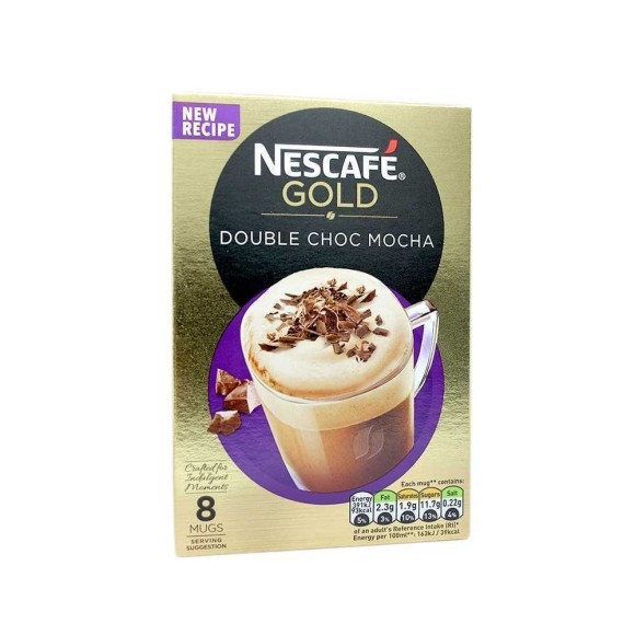 Nescafé Gold Double Choc Mocha / Café Doble Chocolate Mocca Instantáneo x8 Nescafé Gold Double Choc Mocha / Café Doble Chocolate Mocca Instantáneo x8