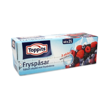 Toppits Fryspasar 40x2L/ Freezer Bags