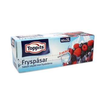 Toppits Fryspasar / Freezer Bags 40x2L