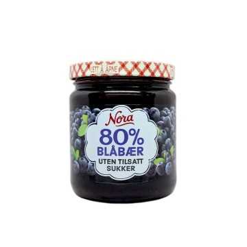 Nora Uten Tilsatt Sukker Blåbær 275g/ Blueberry Sugar-free
