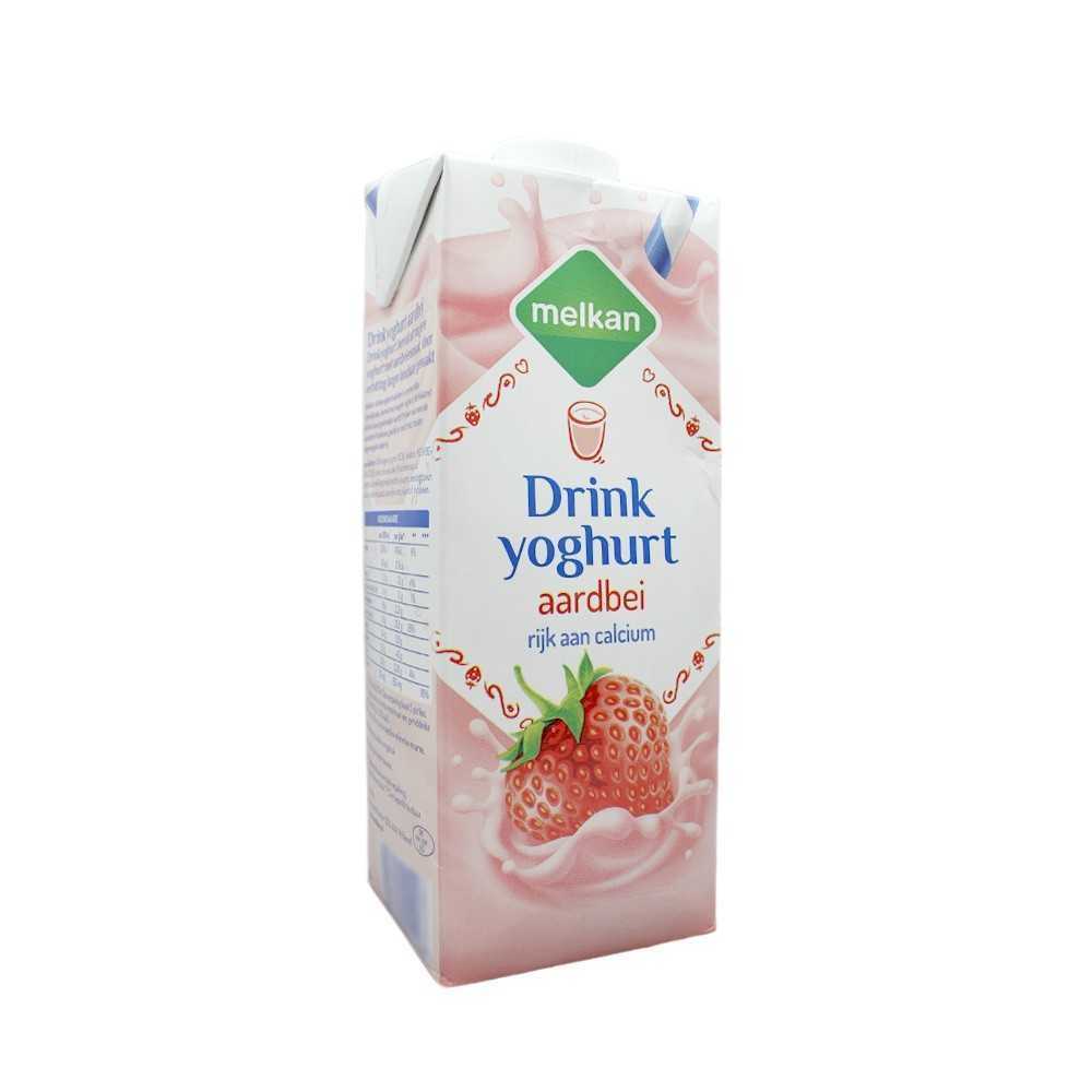 Melkan Drink Yoghurt Aardbei / Bebida sabor Yogur y Fresa 1L