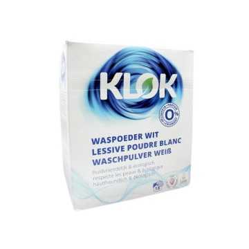 Klok Eko Waspoeder Wit / Detergente en Polvo Ropa Blanca 1,20Kg