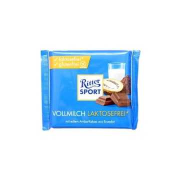 Ritter Sport Vollmilch Laktosefrei / Chocolate con Leche Sin Lactosa 100g