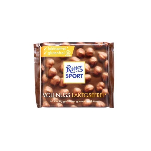 Ritter Sport Vollnuss Laktosefrei 100g/ Lactose Free Chocolate&Hazelnut Ritter Sport Vollnuss Laktosefrei 100g/ Lactose Free Chocolate&Hazelnut
