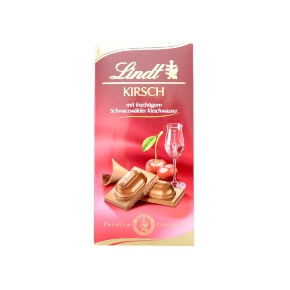 Lindt Schoko Kirsch / Chocolate con Licor de Cerezas 100g Lindt Schoko Kirsch / Chocolate con Licor de Cerezas 100g