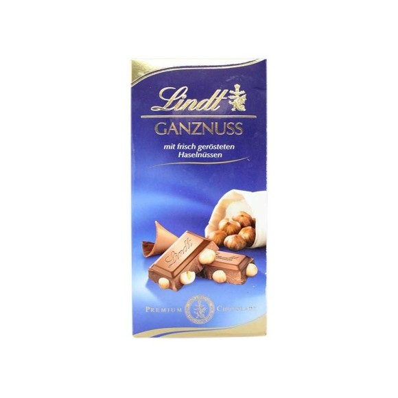 Lindt Schoko Ganznuss-Tafel / Chocolate con Avellanas 100g Lindt Schoko Ganznuss-Tafel / Chocolate con Avellanas 100g