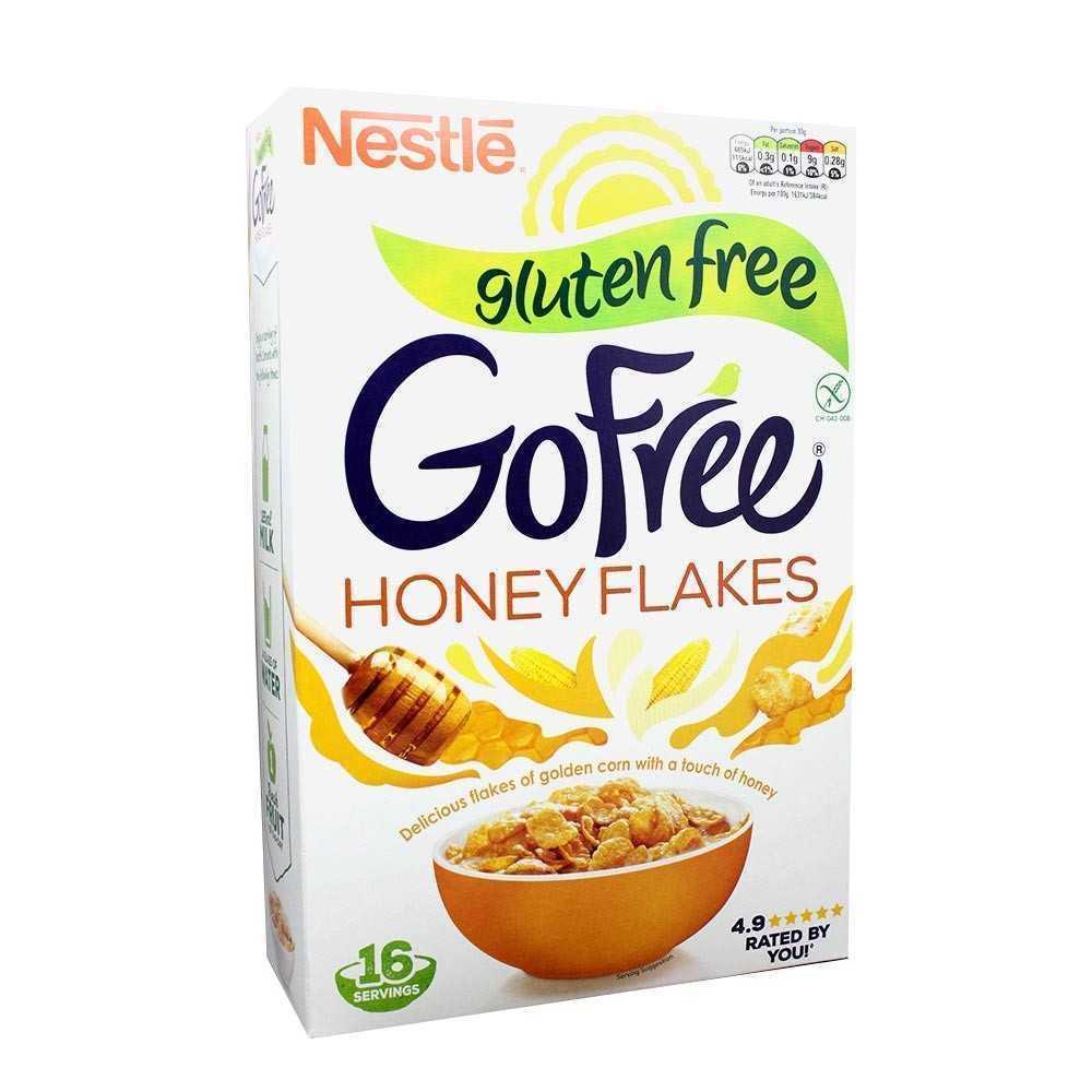 Nestlé GoFree Honey Flakes Gluten Free / Cereales de MaÃ­z con Miel Sin Gluten 500g