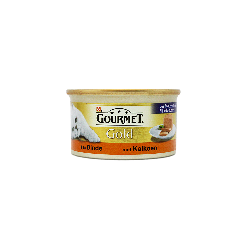 Gourmet Gold Met Kalkoen / Comida para Gato con Pavo 85g