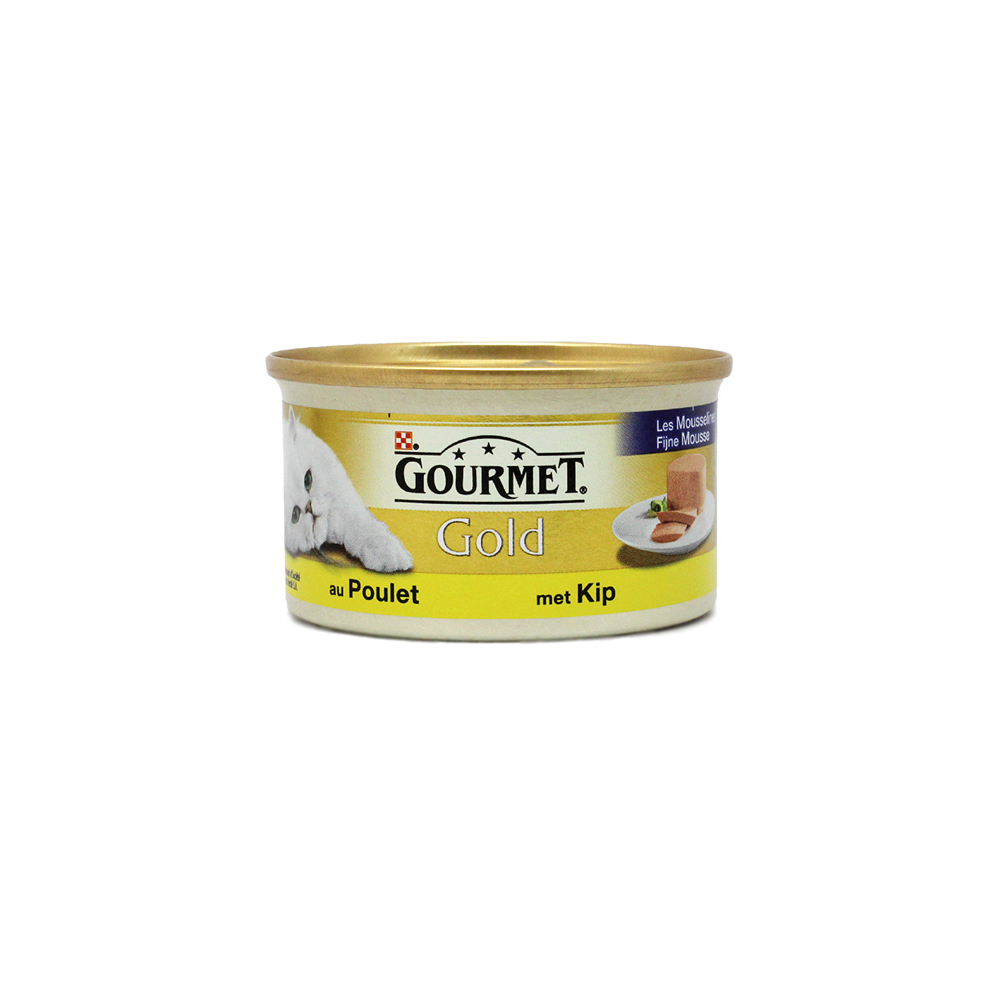 Gourmet Gold Mousse Met Kip / Comida para Gato con Pollo 85g