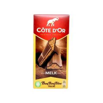 Côte D'Or Bon Bon Bloc Praliné Melk / Chocolate con Leche y Praliné 200g