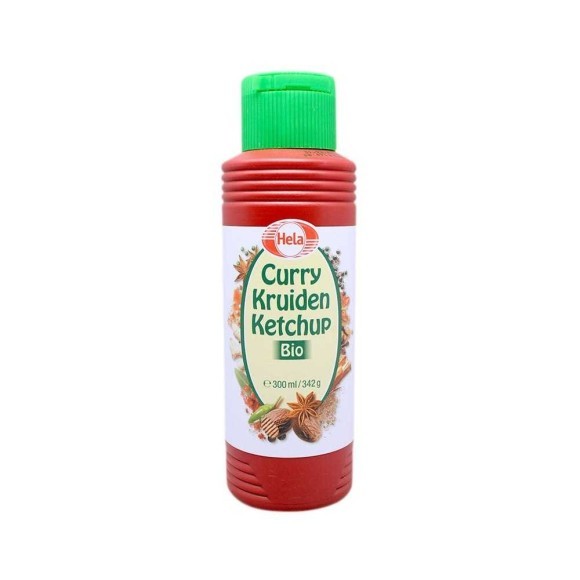 Hela Curry Kruiden Ketchup Bio 300ml/ Curry Ketchup Hela Curry Kruiden Ketchup Bio 300ml/ Curry Ketchup