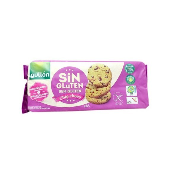 Gullón Cookies con Chocolate Sin Gluten 130g/ Gluten Free Cookies with Choco Gullón Cookies con Chocolate Sin Gluten 130g/ Gluten Free Cookies with Choco