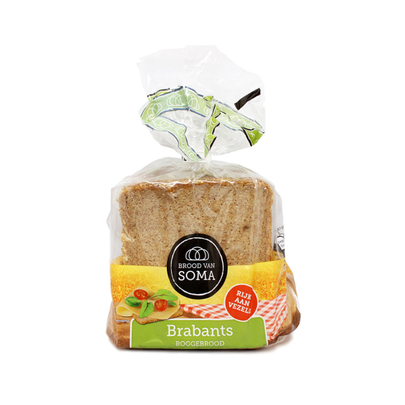 Brood Van Soma Brabants Rogge / Whole grain Rye Bread 400g Brood Van Soma Brabants Rogge / Whole grain Rye Bread 400g